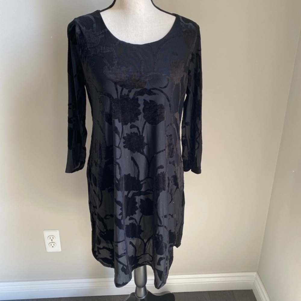 Alfani Black Tunic Top Size M